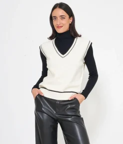 Gilet scollo a V