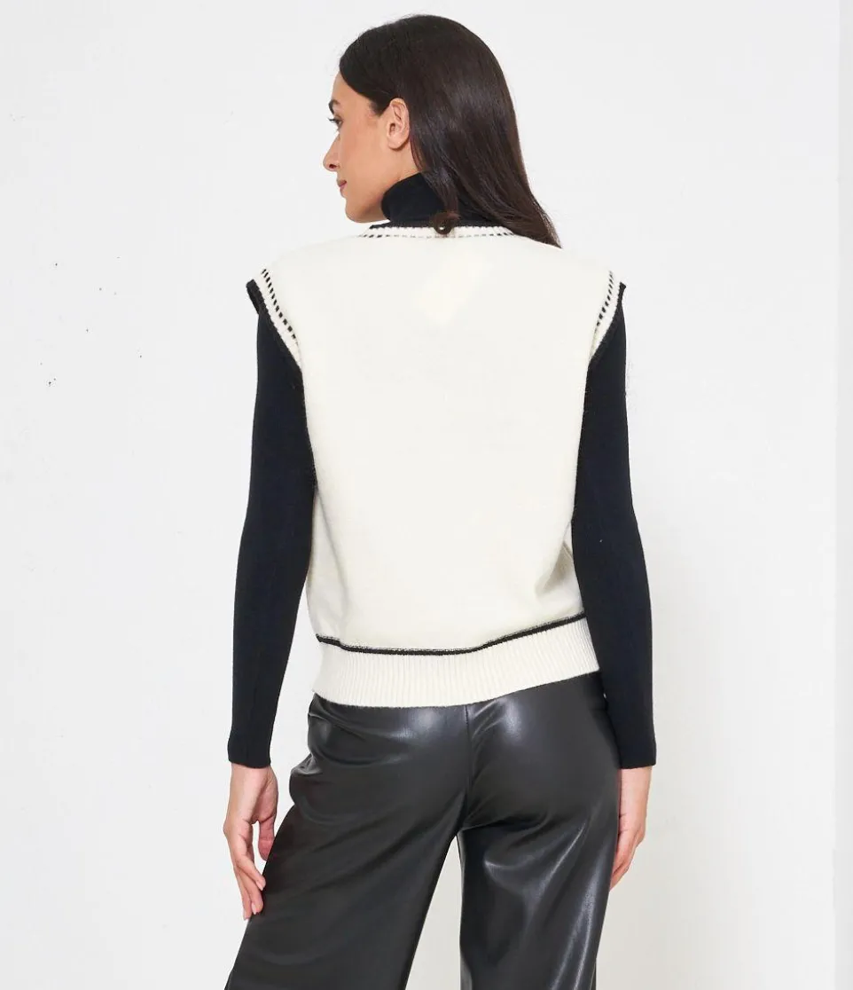 Gilet scollo a V