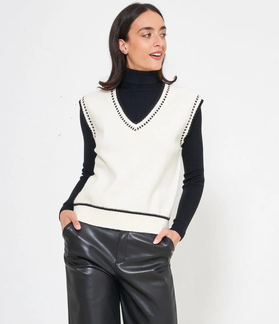 Gilet scollo a V