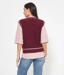 Gilet scollo a V