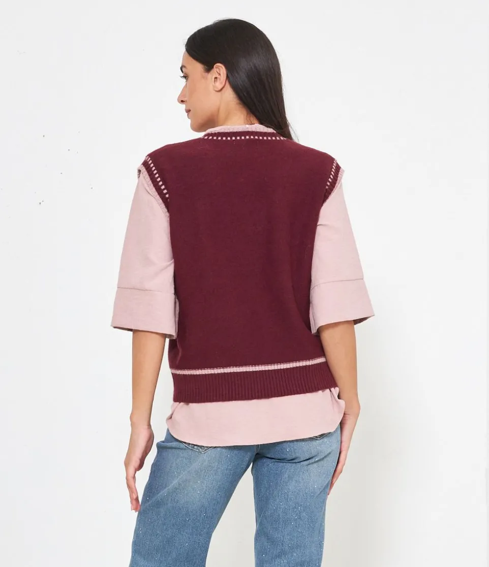 Gilet scollo a V