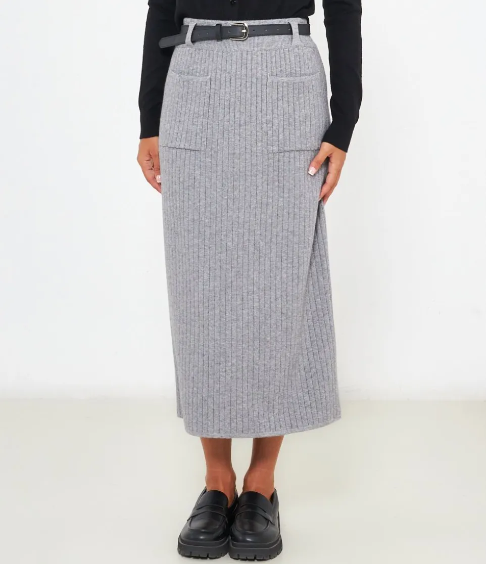 Gonna midi in maglia