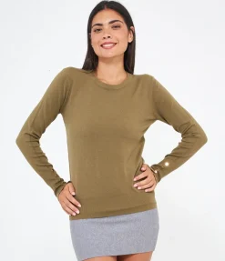 Maglia con bottoni ai polsi