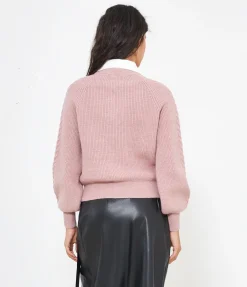 Maglia con collo camicia