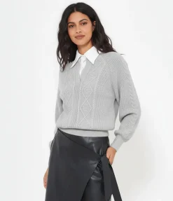 Maglia con collo camicia
