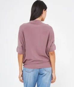 Maglia con fiore ricamato