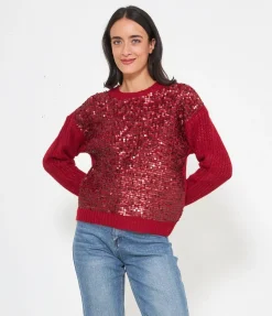 Maglia con paillettes