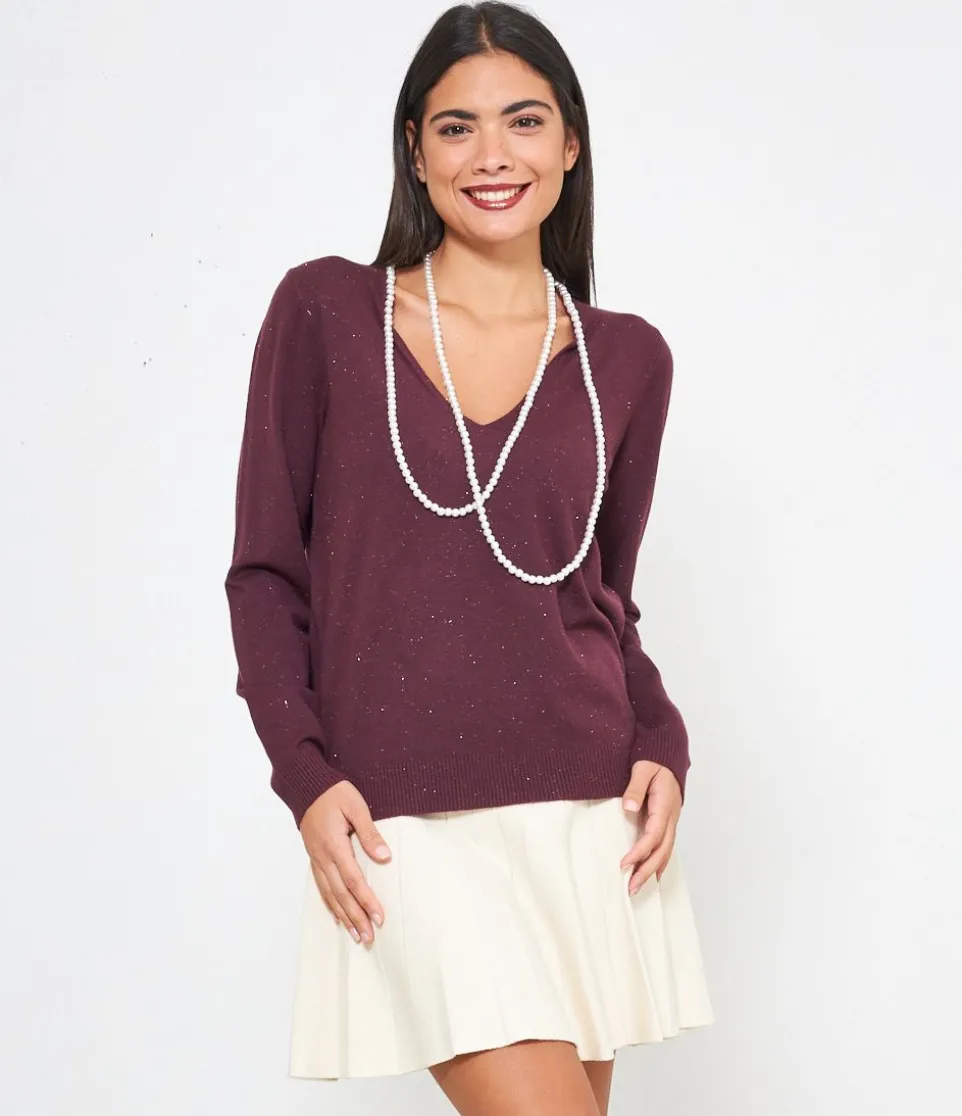 Maglia con perle