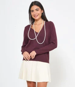 Maglia con perle
