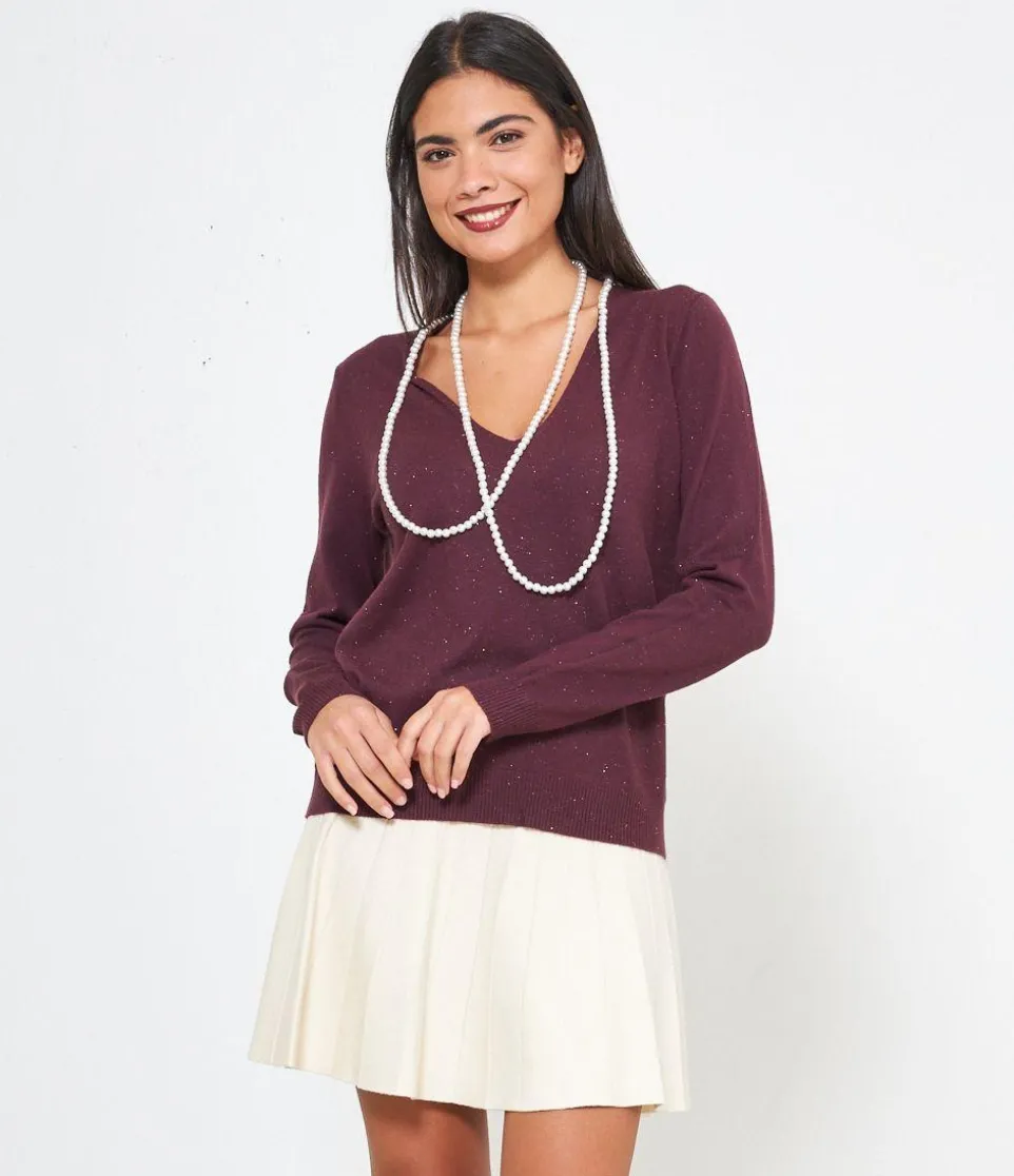 Maglia con perle