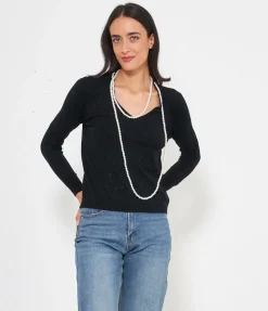 Maglia con perle