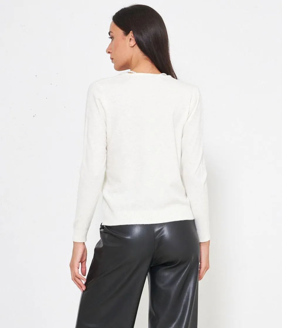 Maglia con perle