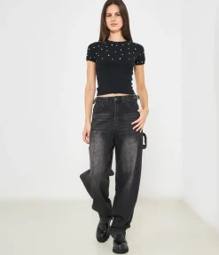Maglia con strass