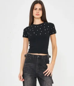 Maglia con strass