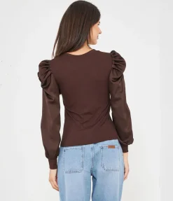Maglia maniche in raso