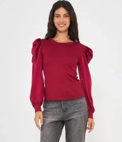 Maglia maniche in raso