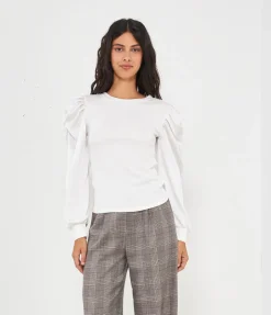 Maglia maniche in raso