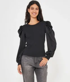 Maglia maniche in raso