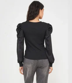 Maglia maniche in raso