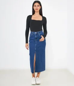 Maglia scollo quadrato