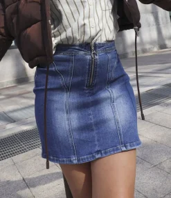 Minigonna in denim