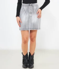 Minigonna in denim
