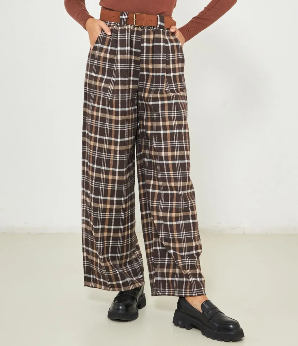 Pantaloni a quadri
