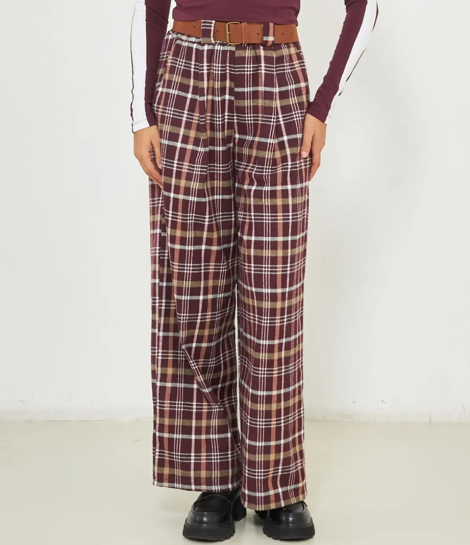 Pantaloni a quadri