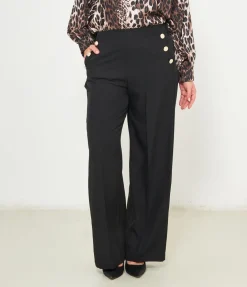 Pantaloni con bottoni