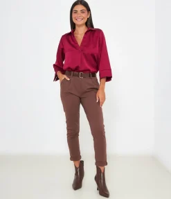 Pantaloni con risvolti