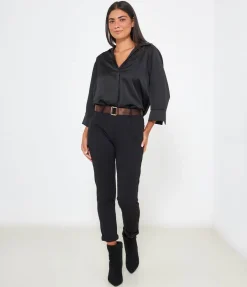 Pantaloni con risvolti