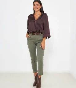 Pantaloni con risvolti