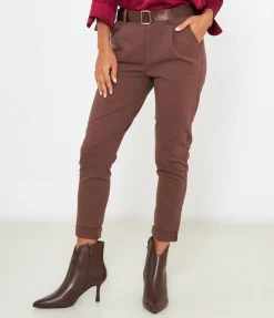 Pantaloni con risvolti