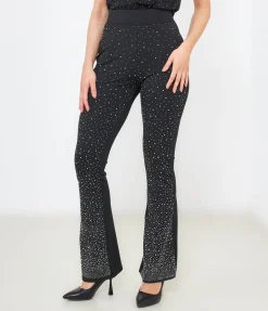Pantaloni con strass