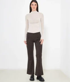 Pantaloni con strass