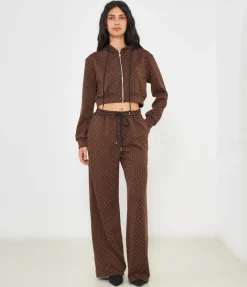 Pantaloni con strass