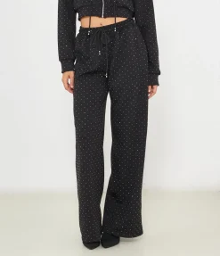 Pantaloni con strass