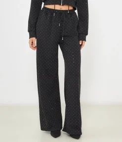Pantaloni con strass