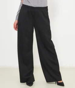 Pantaloni effetto camoscio