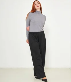 Pantaloni effetto camoscio