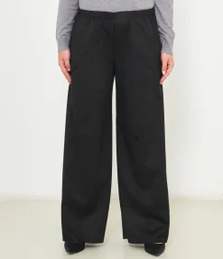 Pantaloni effetto camoscio
