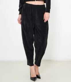 Pantaloni effetto camoscio