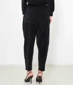 Pantaloni effetto camoscio
