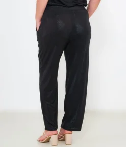 Pantaloni effetto laminato
