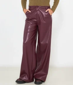 Pantaloni effetto pelle