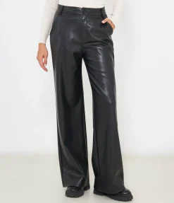 Pantaloni effetto pelle
