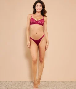 Reggiseno Balconcino in pizzo e raso