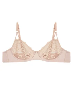Reggiseno Balconcino in pizzo e raso