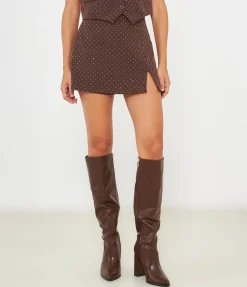 Shorts con strass