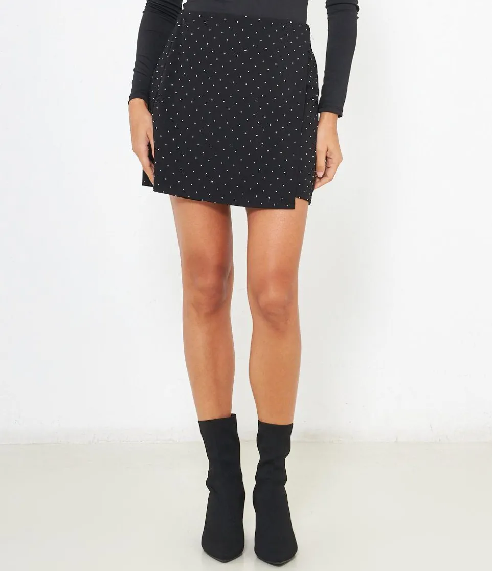 Shorts con strass